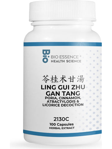 Bio Essence Health Science, Ling Gui Zhu Gan Tang, Poria, Cinnamon, Atractylodis & Licorice Decoction, 100 Capsules