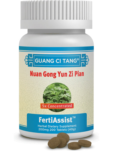 Nuan Gong Yun Zi Pian, FertiAssist, 200 mg, 200 ct, Guang Ci Tang