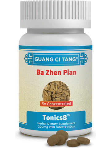Ba Zhen Pian, Tonics8, 200 mg, 200 ct, Guang Ci Tang