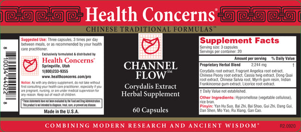 Health Concerns, Channel Flow, 60 ct