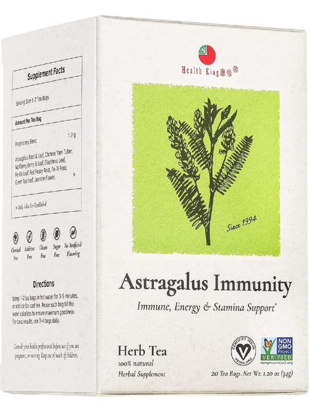 Astragalus Immunity Tea, 20 tea bags, Health King