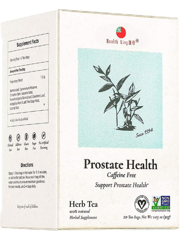 Prostate Health Tea, 20 tea bags, Health King