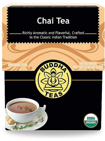 ** 12 PACK ** Buddha Teas, Chai Tea, 18 Tea Bags