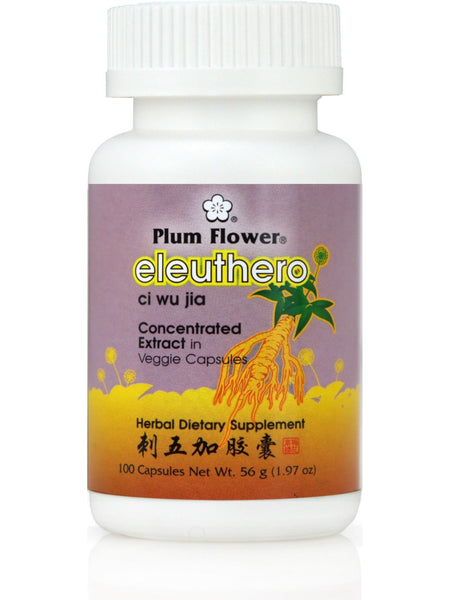 Eleuthero, 100 ct, Plum Flower
