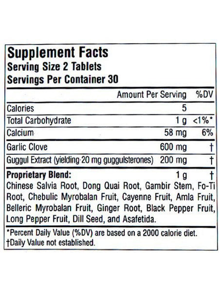 Planetary Herbals, CholestGar™ Garlic-Guggul Compound 900 mg, 60 Tablets
