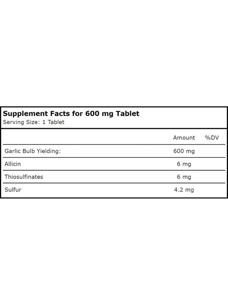 Planetary Herbals, GarliChol™ 600 mg, 50 Tablets