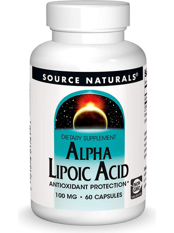 Source Naturals, Alpha Lipoic Acid 100 mg, 60 tablets