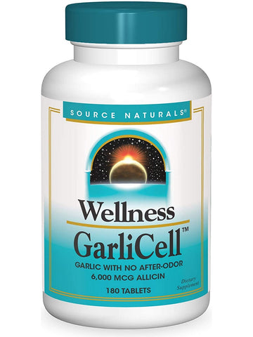 Source Naturals, Wellness GarliCell™ 6000 mcg, 180 tablets