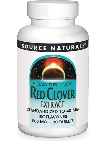 Source Naturals, Red Clover Extract 500 mg, 60 tablets