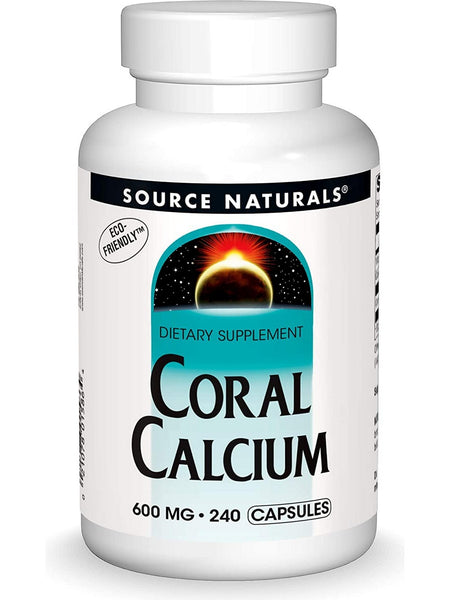 Source Naturals, Coral Calcium 600 mg, 240 capsules