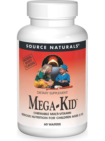 Source Naturals, Mega-Kid™ Berry, 60 wafers