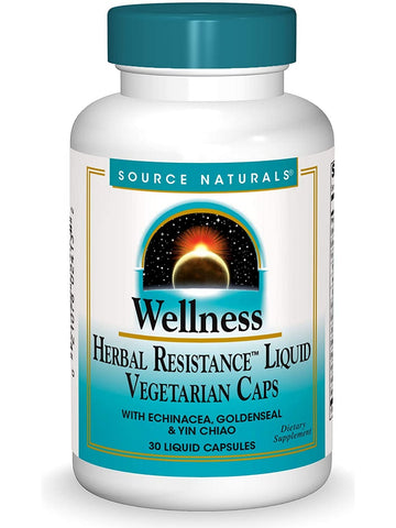 Source Naturals, Wellness Herbal Resistance™ Liquid, 30 liquid capsules