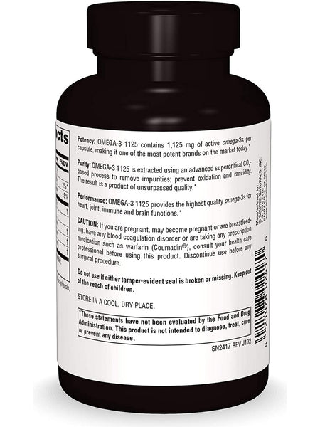 Source Naturals, Arctic Pure® Omega-3 1125 Fish Oil 1125 mg, 60 softgels