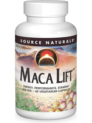 Source Naturals, Maca Lift™ 600 mg, 60 vegetarian capsules