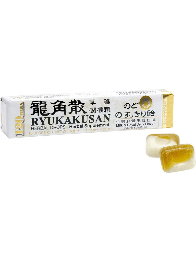 ** 6 PACK ** Solstice, Ryukakusan, Herbal Drop, Stick Type, Milk & Royal Jelly, 10 drops