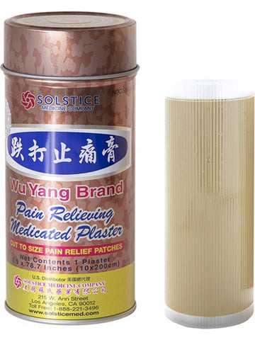 Solstice, Wu Yang Brand, Pain Relieving Medicated Plaster (Can), 1 plaster