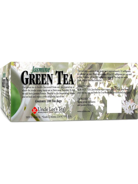 Uncle Lee's Tea, Legends of China Jasmine Green Tea, 100 Tea Bags