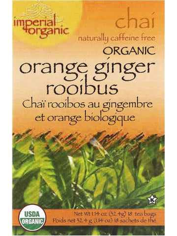 ** 12 PACK ** Uncle Lee's Tea, Organic Orange Ginger Rooibus, 18 Tea Bags