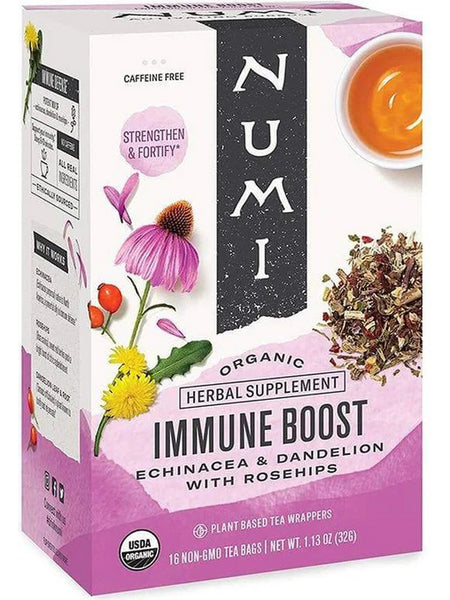 ** 12 PACK ** Numi, Immune Boost Tea, 16 Non-GMO Tea Bags