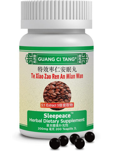 Guang Ci Tang, Te Xiao Zao Ren An Mian Wan, Sleepeace, 200 mg, 200 Teapills