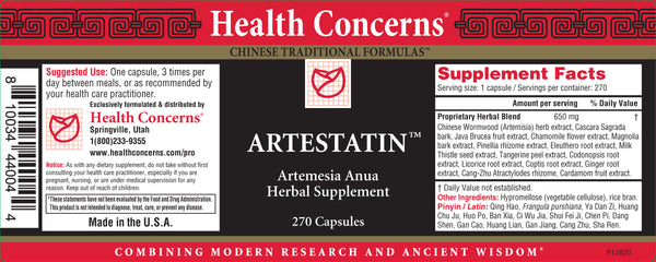 Health Concerns, Artestatin, 270 ct