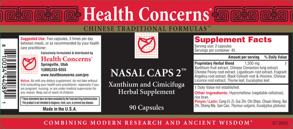 Health Concerns, Nasal Caps 2, 90 ct