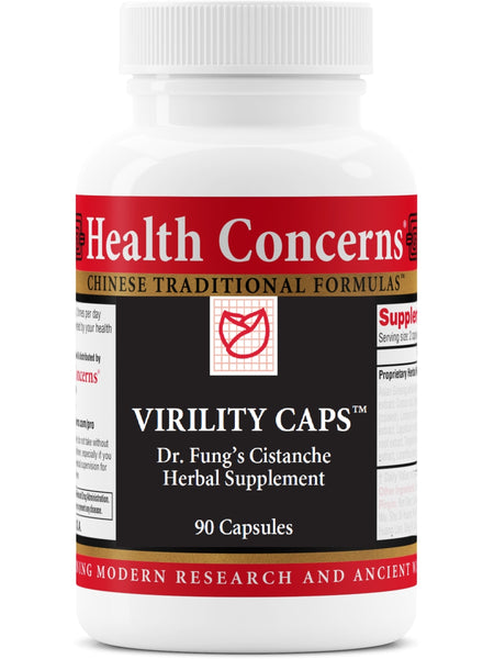 Virility Caps, 90 ct, Health Concerns