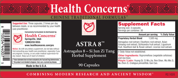 Health Concerns, Astra 8, 90 ct