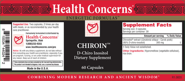 Health Concerns, Chiroin, 60 ct