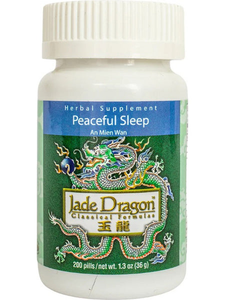 Jade Dragon, Peaceful Sleep, An Mien Wan, 200 pills