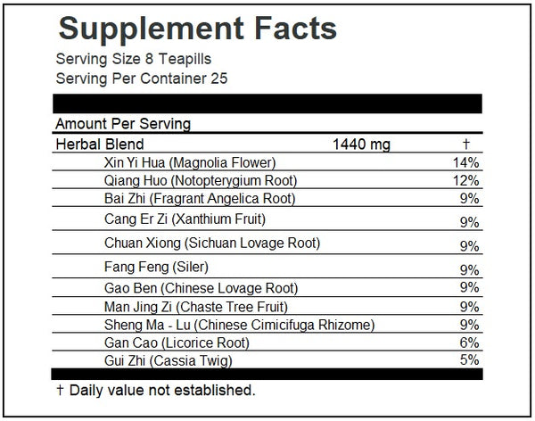 Jade Dragon, Seasonal Allergies, Pe Min Gan Wan, 200 pills