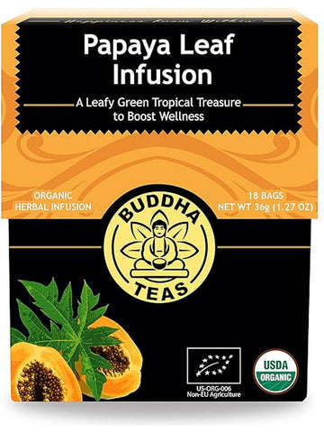 ** 12 PACK ** Buddha Teas, Papaya Leaf Tea, 18 Tea Bags