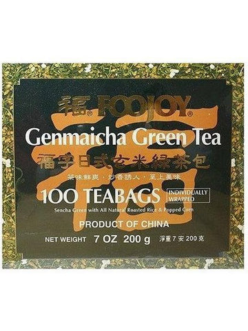 ** 12 PACK ** Foojoy, Genmai Green Tea, 100 Teabags