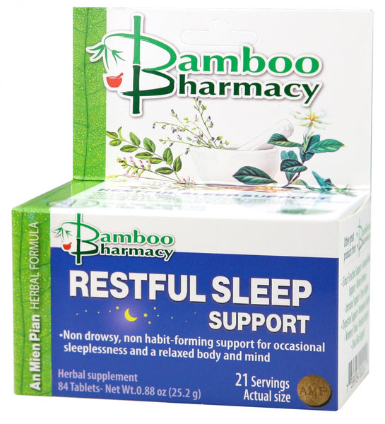 Bamboo Pharmacy, Restful Sleep Support, An Mien Pian, 84 Tablets