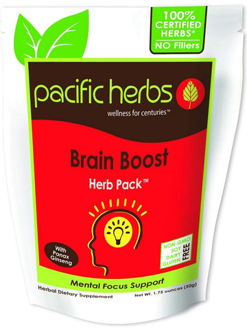 Pacific Herbs, Brain Boost Herb Pack, 1.75 ounces