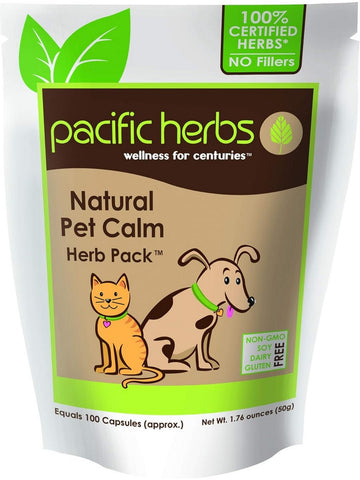 Pacific Herbs, Natural Pet Calm Herb Pack, 1.76 ounces