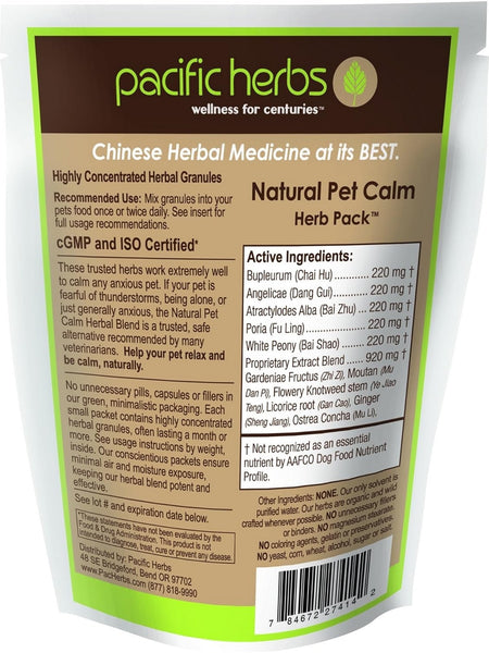 Pacific Herbs, Natural Pet Calm Herb Pack, 1.76 ounces