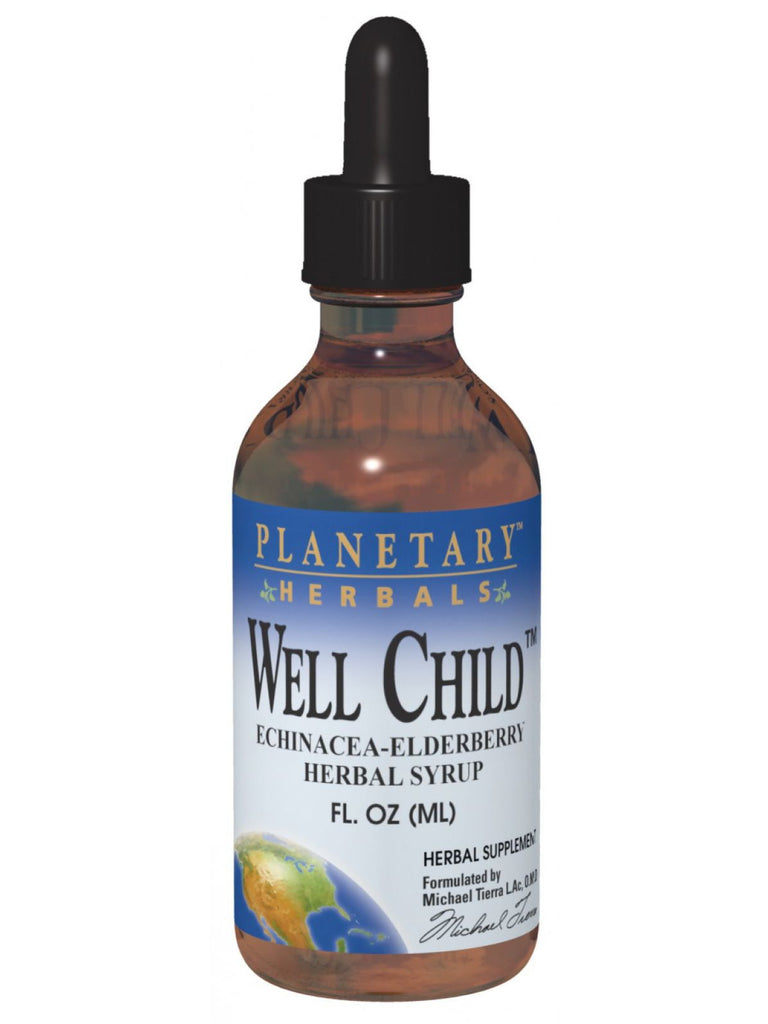 Planetary Herbals, Well Child Echinacea-Elderberry Herbal Syrup, 8 oz