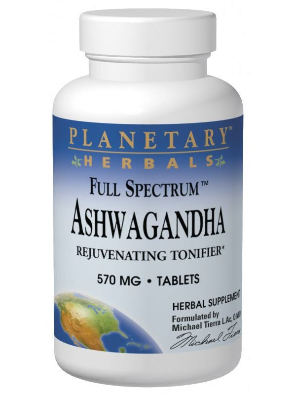 Planetary Herbals, Ashwagandha 570mg Full Spectrum, 120 ct