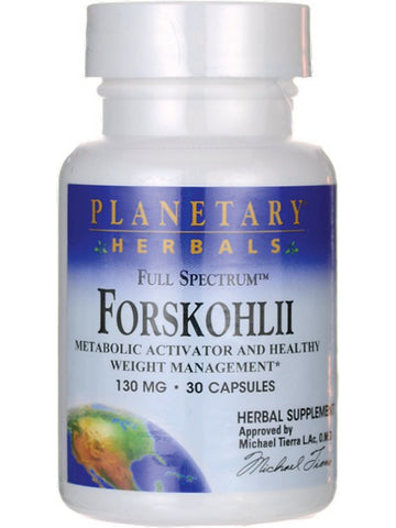Planetary Herbals, Forskohlii, Full Spectrum™ 130 mg, 30 Capsules