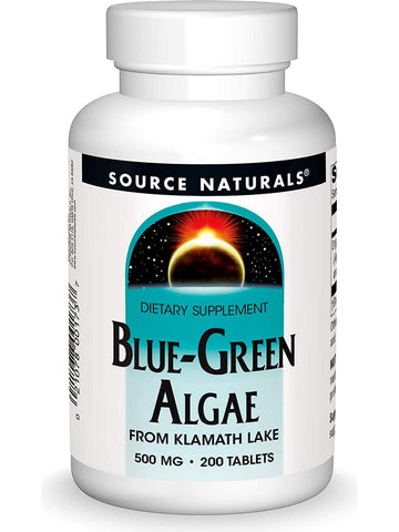 Source Naturals, Blue-Green Algae, Freeze Dried 500 mg, 200 tablets