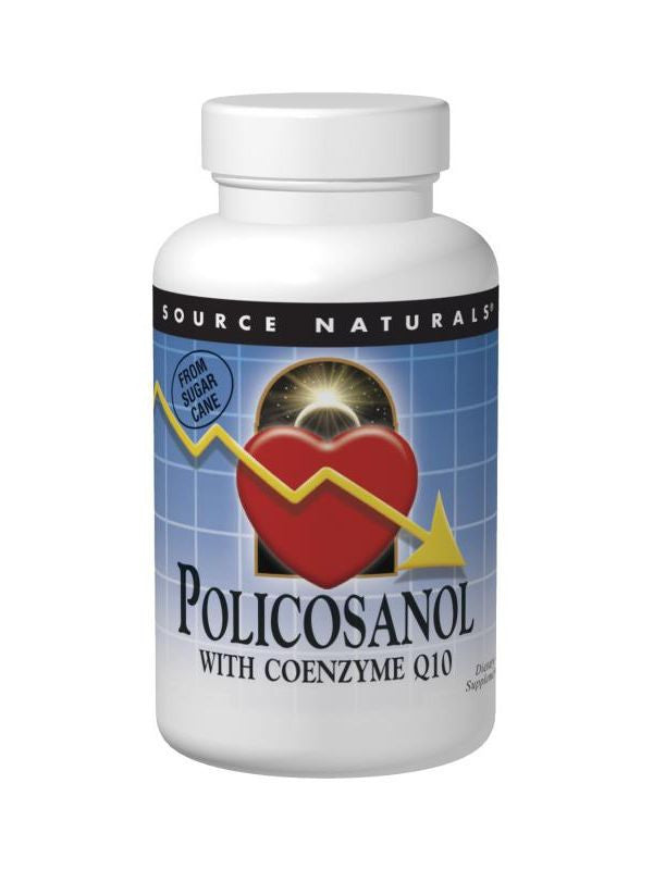 Source Naturals, Policosanol, 10mg w/15mg CoQ10, 120 ct