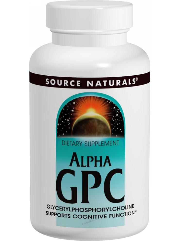 Source Naturals, Alpha Gpc, 60 ct
