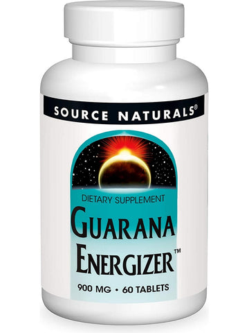 Source Naturals, Guarana Energizer™ 900 mg, 60 tablets