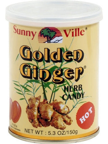Solstice, Sunny Ville, Golden Ginger Herb Hard Candy Hot, 5.3 oz