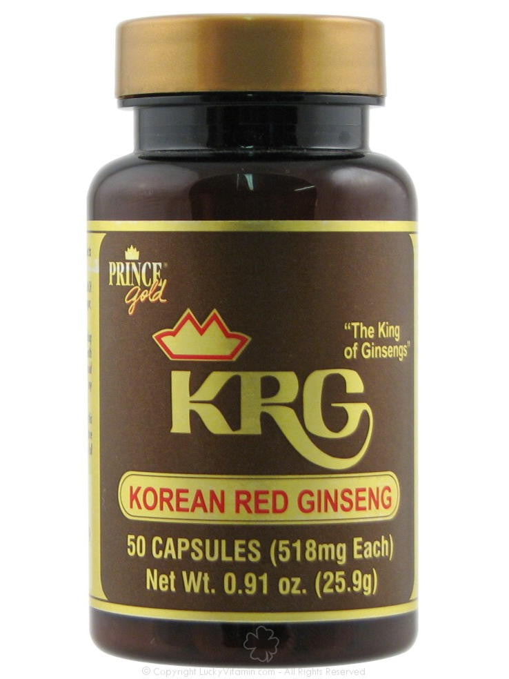 Korean Red Ginseng 500mg, 50 caps, Prince of Peace