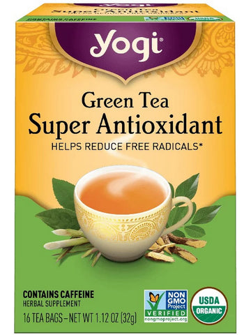 ** 12 PACK ** Yogi, Green Tea Super Antioxidant, 16 Tea Bags