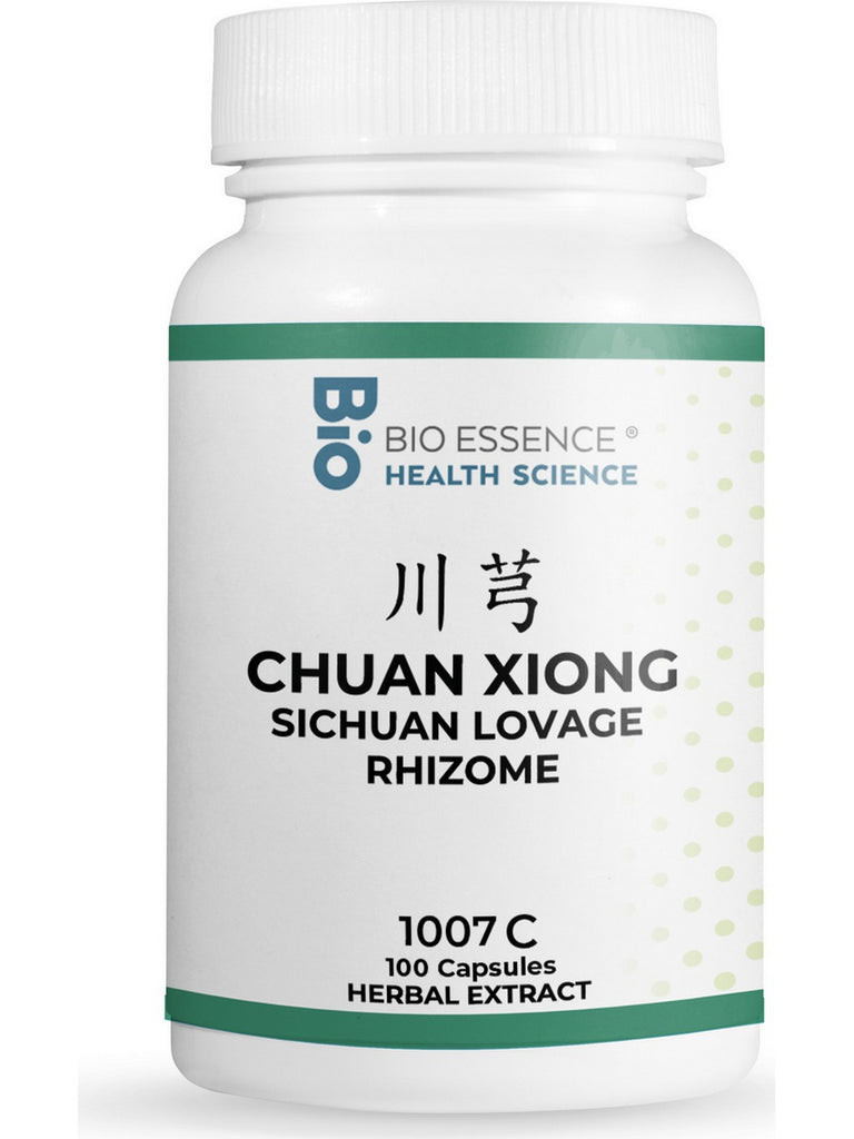 Bio Essence Health Science, Chuan Xiong, Sichuan Lovage Rhizome, 5:1 Extract Capsules, 100 Capsules