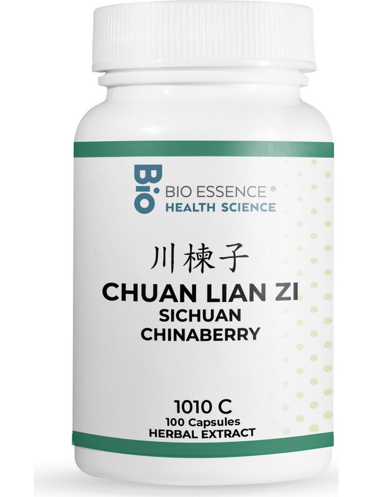 Bio Essence Health Science, Chuan Lian Zi, Sichuan Chinaberry, 5:1 Extract Capsules, 100 Capsules