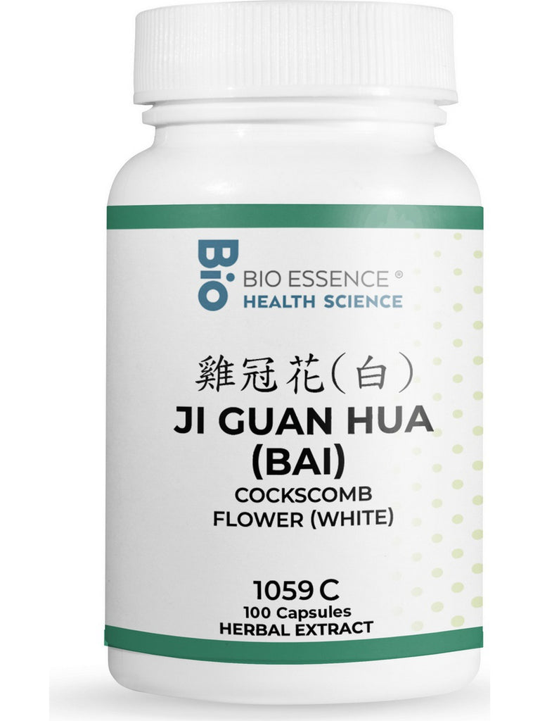 Bio Essence Health Science, Ji Guan Hua (Bai), Celosia Flower, 5:1 Extract Capsules, 100 Capsules